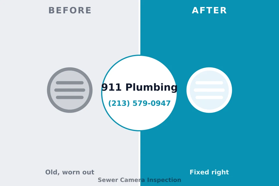 Before and after: plumbing repair Lake Wylie, SC